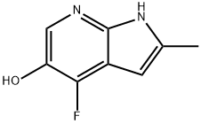 4-Fluoro-5-hydroxy-2-Methyl-7-azaindole Struktur