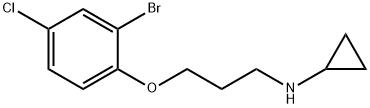 N-[3-(2-bromo-4-chlorophenoxy)propyl]cyclopropanamine Struktur