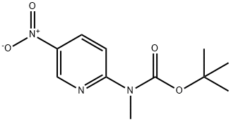 tert-butyl Methyl(5-nitropyridin-2-yl)carbaMate Struktur