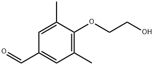 4-(2-hydroxyethoxy)-3,5-dimethylbenzaldehyde Struktur