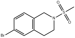 6-Bromo-2-methanesulfonyl-1,2,3,4-tetrahydroisoquinoline Struktur