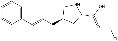 (2S,4R)-4-cinnaMylpyrrolidine-2-carboxylic acid hydrochloride Struktur