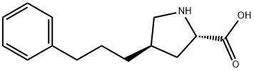 (2S,4R)-4-(3-phenylpropyl)pyrrolidine-2-carboxylic acid Struktur