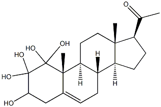 Tetrahydroxypregnenolone Struktur