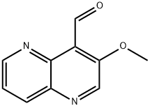 3-Methoxy-[1,5]naphthyridine-4-carbaldehyde Struktur