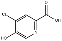 4-Chloro-5-hydroxy-pyridine-2-carboxylic acid Struktur