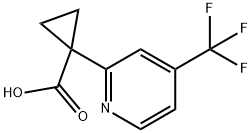 1-(4-(TRIFLUOROMETHYL)PYRIDIN-2-YL)CYCLOPROPANECARBOXYLIC ACID Struktur