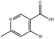 4-BroMo-6-Methylnicotinic acid Struktur