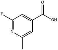 2-Fluoro-6-Methyl-isonicotinic acid Struktur