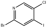 2-BroMo-4-iodo-5-chloro pyridine Struktur