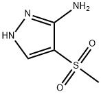 4-(Methylsulfonyl)-1H-pyrazol-3-amine Struktur