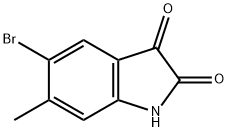 5-BroMo-6-Methylindoline-2,3-dione Struktur