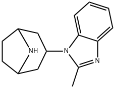 1-(8-Azabicyclo3.2.1üoct-3-yl)-2-methyl-1H-benzimidazole Struktur