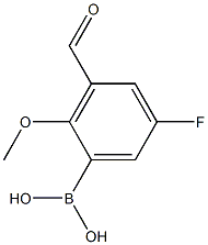 (5-Fluoro-3-forMyl-2-Methoxyphenyl)boronic acid Struktur