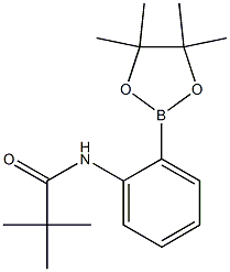 N-(2-(4,4,5,5-tetramethyl-1,3,2-dioxaborolan-2-yl)phenyl)pivalamide Struktur