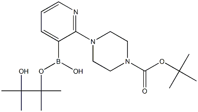 2-(4-Boc-1-piperazinyl)pyridine-3-boronic acid pinacol ester Struktur