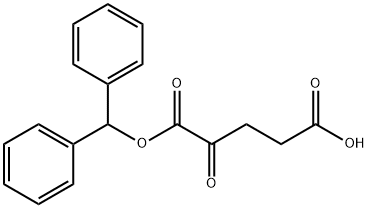 5-(benzhydryloxy)-4,5-dioxopentanoic acid Struktur