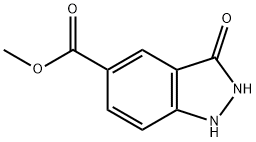 3-Hydroxy 1H-indazole-5-Methylcarboxylate Struktur