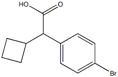 (4-BroMo-phenyl)-cyclobutyl-acetic acid Struktur