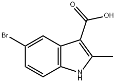 5-BroMo-2-Methyl-1H-indole-3-carboxylic acid Struktur