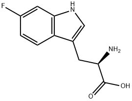 6-fluoro-D-tryptophan Struktur