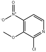 2-Chloro-3-Methoxy-4-nitropyridine Struktur