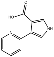 4-PYRIDIN-2-YL-1H-PYRROLE-3-CARBOXYLIC ACID Struktur