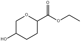 Ethyl 5-hydroxy-tetrahydro-pyran-2-carboxylate Struktur