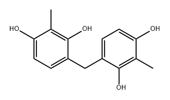 bis(2,4-dihydroxy-3-Methylp henyl)Methane Struktur