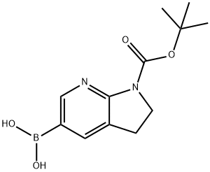 1-BOC-2,3-dihydro-7-azaindole-5-boronic acid, pinacol ester Struktur