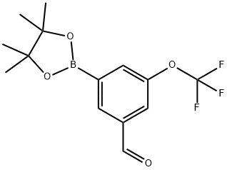 3-(4,4,5,5-TetraMethyl-1,3,2-dioxaborolan-2-yl)-5-(trifluoroMethoxy)benzaldehyde Struktur