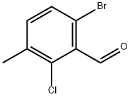 6-BROMO-2-CHLORO-3-METHYLBENZALDEHYDE Struktur