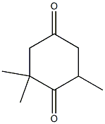 2,2,6-TriMethyl-cyclohexane-1,4-dione Struktur