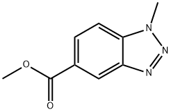 Methyl 1-Methyl-1,2,3-benzotriazole-5-carboxylate Struktur