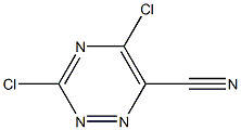 3,5-dichloro-1,2,4-triazine-6-carbonitrile Struktur