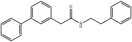 2-(biphenyl-3-yl)-N-phenethylacetamide Struktur