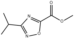 Methyl 3-isopropyl-1,2,4-oxadiazole-5-carboxylate Struktur