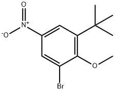 1-BroMo-3-(tert-butyl)-2-Methoxy-5-nitrobenzene Struktur