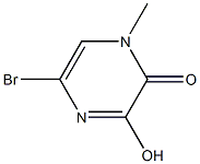 5-Bromo-3-hydroxy-1-methylpyrazin-2(1H)-one Struktur