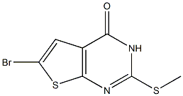 6-BroMo-2-(Methylthio)thieno[2,3-d]pyriMidin-4(3H)-one Struktur