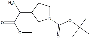 TERT-BUTYL 3-(1-AMINO-2-METHOXY-2-Oxoethyl)pyrrolidine-1-Carboxylate Struktur