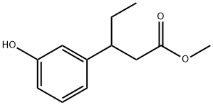 Methyl 3-(3-Hydroxyphenyl)pentanoate Struktur