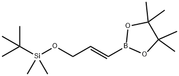 (E)-3-(tert-ButyldiMethylsilyloxy)propene-1-yl-boronic acid pinacol ester 97% Struktur