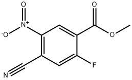 Methyl 4-cyano-2-fluoro-5-nitrobenzoate Struktur