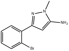 3-AMino-5-(2-broMophenyl)-2-Methylpyrazole Struktur