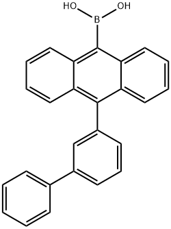 (10-([1,1'-biphenyl]-3-yl)anthracen-9-yl)boronic acid Struktur