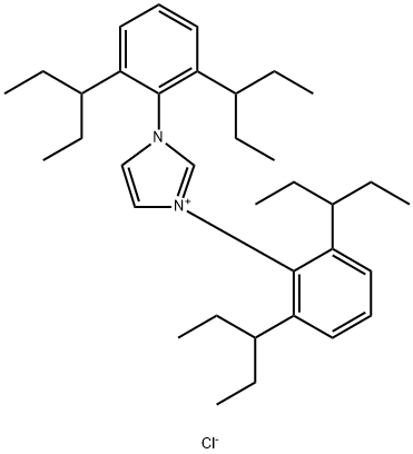 1,3-Bis(2,6-di(pentan-3-yl)phenyl)-1H-iMidazol-3-iuM chloride Struktur