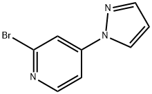 2-Bromo-4-(1H-pyrazol-1-yl)pyridine Struktur