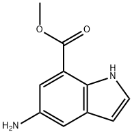 5-AMino-indole-7-carboxylic acid Methyl ester Struktur