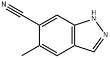 6-Cyano-5-Methyl 1H-indazole Struktur